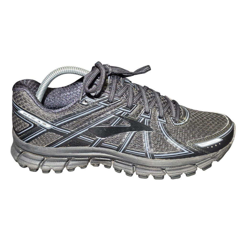 Brooks Adrenaline GTS 17 Mens Running Shoes Black Grey 1202311B068 Size 10 - Picture 4 of 9